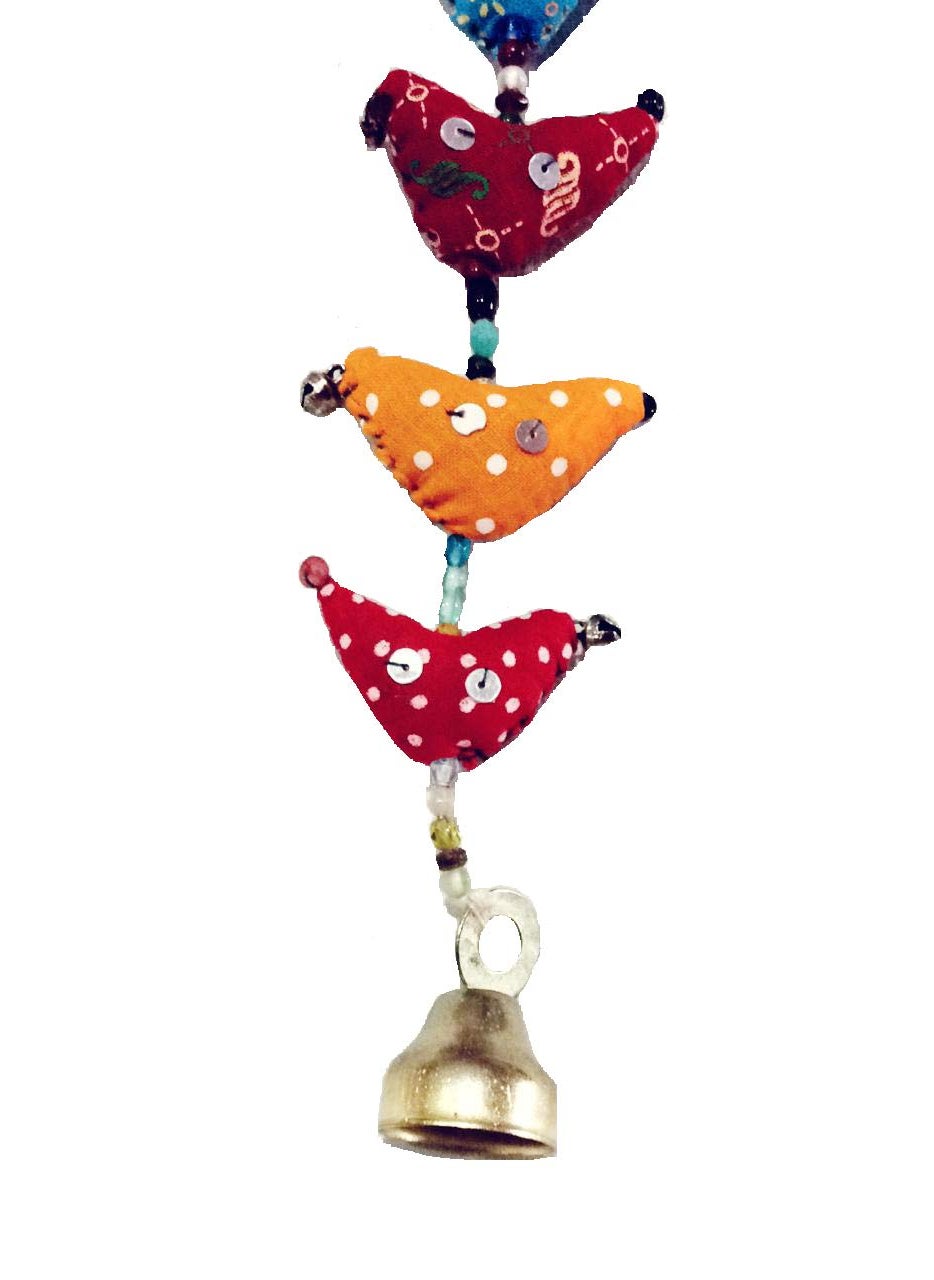 Anupam Enterprise Anupam Enterprise Traditional Indian Rajasthani Handicrafts Handmade Decorative 25 Bird Wall and Door Hangings with Beads and Brass Bell Strings for Home Decoration  - Image 5