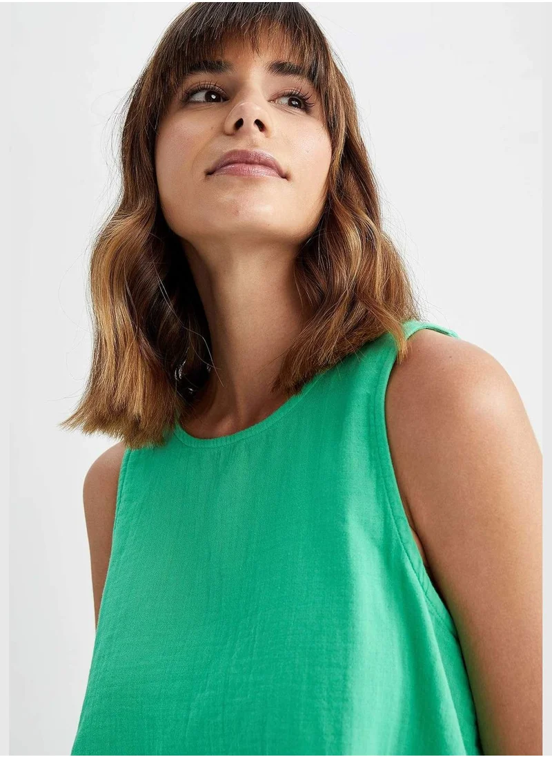 DeFacto Regular Fit Sleeveless Pyjama Top