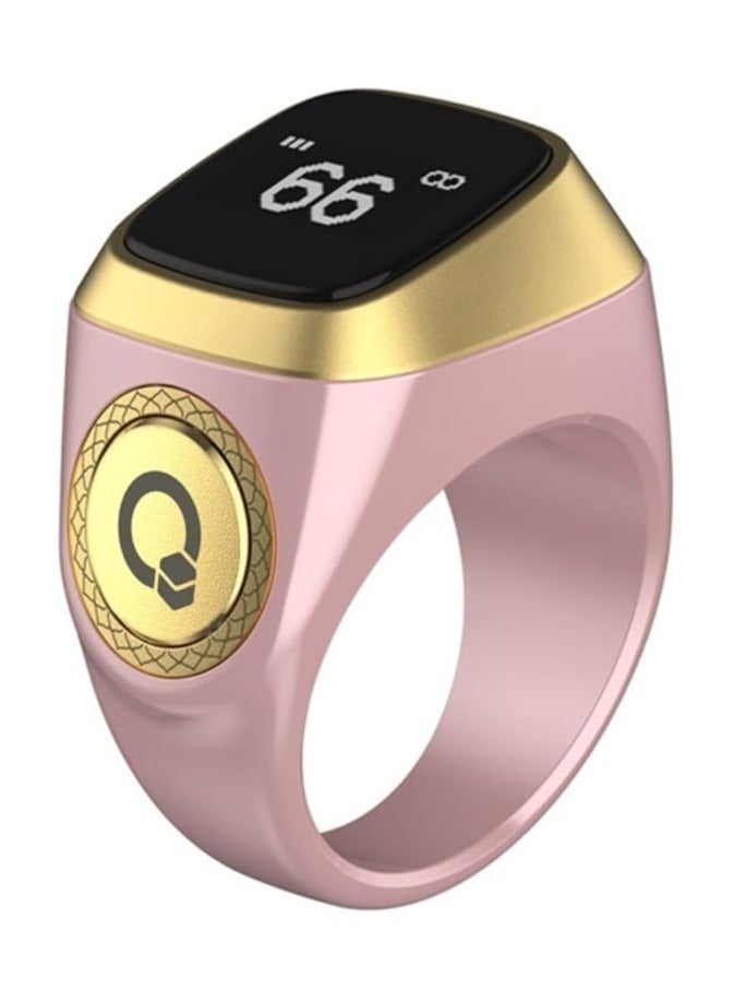 هيتوبين خاتم تسبيح ذكي للتسبيح مع الذكر- تذكير بتوقيت الصلاه - تذكير بالاهتزاز وعداد تسبيح واتصال بلوتوث شاشة OLED مقاومة للماء بدرجة IPX67 حلقة قابلة للتعديل - Image 1