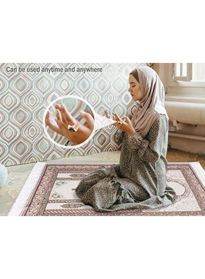 هيتوبين خاتم تسبيح ذكي للتسبيح مع الذكر- تذكير بتوقيت الصلاه - تذكير بالاهتزاز وعداد تسبيح واتصال بلوتوث شاشة OLED مقاومة للماء بدرجة IPX67 حلقة قابلة للتعديل - Image 4