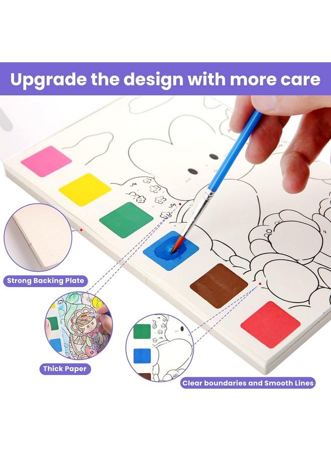 SHUTTLE ART Pocket Watercolor Book, Pocket Watercolor Painting Book, DIY Watercolor Painting Book with Paint Watercolor Painting Bookmarks with 1 Paint Pens for Kids Adult Beginners - Image 5
