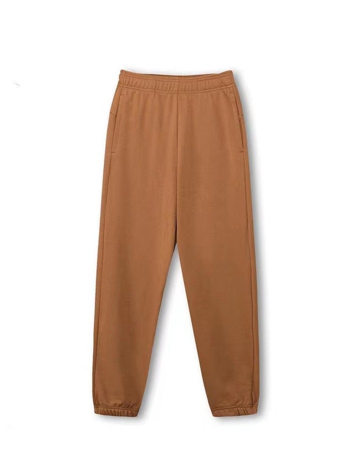 Loquat New Men's Trousers Solid Color Thick Casual Sweatpants