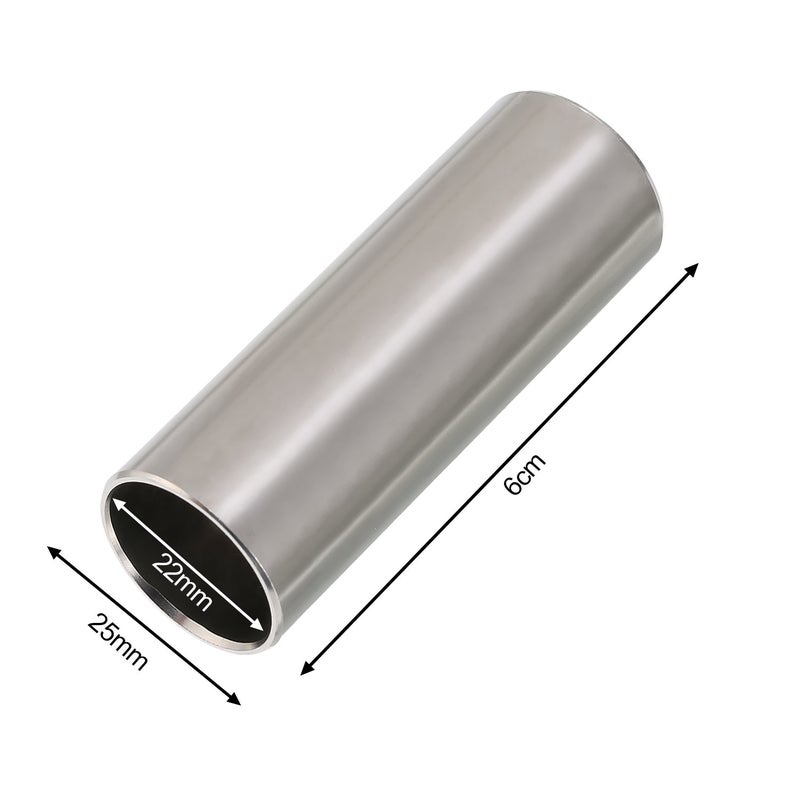 Pangda 2 Pieces Glass Slide and Stainless Steel Slide in Box for Guitar, Bass, Medium (6 cm) - Image 3