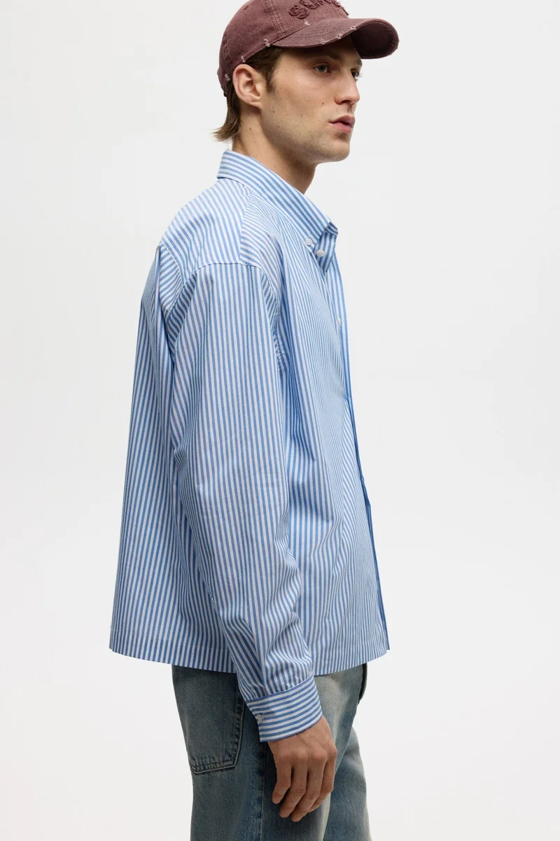 H&M  Relaxed Fit Cotton shirt for Men | Best Price UAE