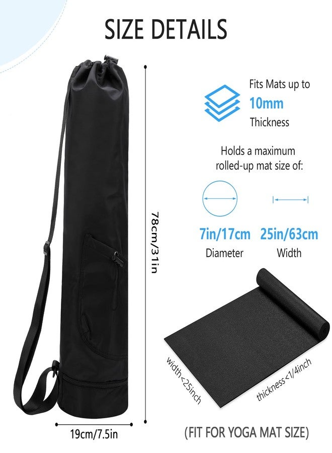 OGNWFUNK Yoga Mat Bag Compatible with Gaiam, Large Capacity Yoga Mat Carrier with Adjustable Strap, Water Bottle Pocket & Bottom Wet Pocket, Functional Yoga Mat Holder for Women and Men - Image 3