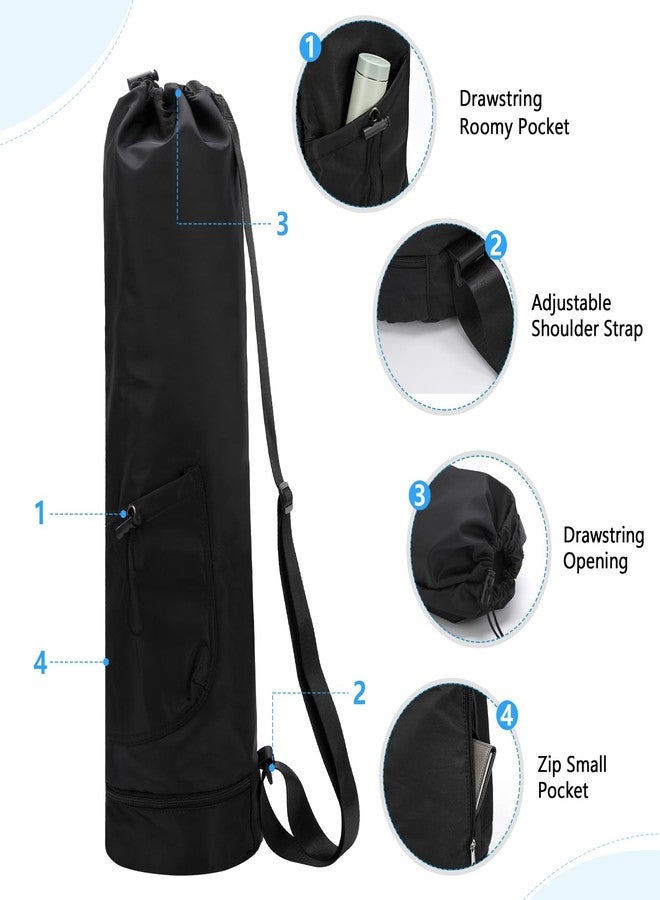 OGNWFUNK Yoga Mat Bag Compatible with Gaiam, Large Capacity Yoga Mat Carrier with Adjustable Strap, Water Bottle Pocket & Bottom Wet Pocket, Functional Yoga Mat Holder for Women and Men - Image 2