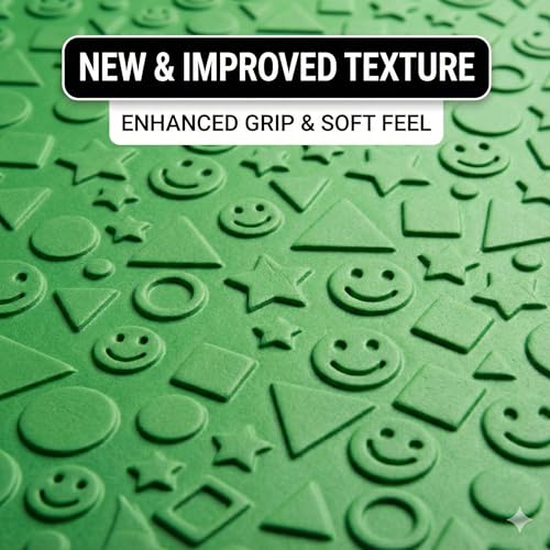 EASY HOME Multicolor Smile Pattern Play Mat for Kids, Baby Interlocking Play Mat for Crawling and Playing - Protective Interlocking Tile for Kids Play Room- 60x60cm- 12mm Thickness (Pack of 4) - Image 2