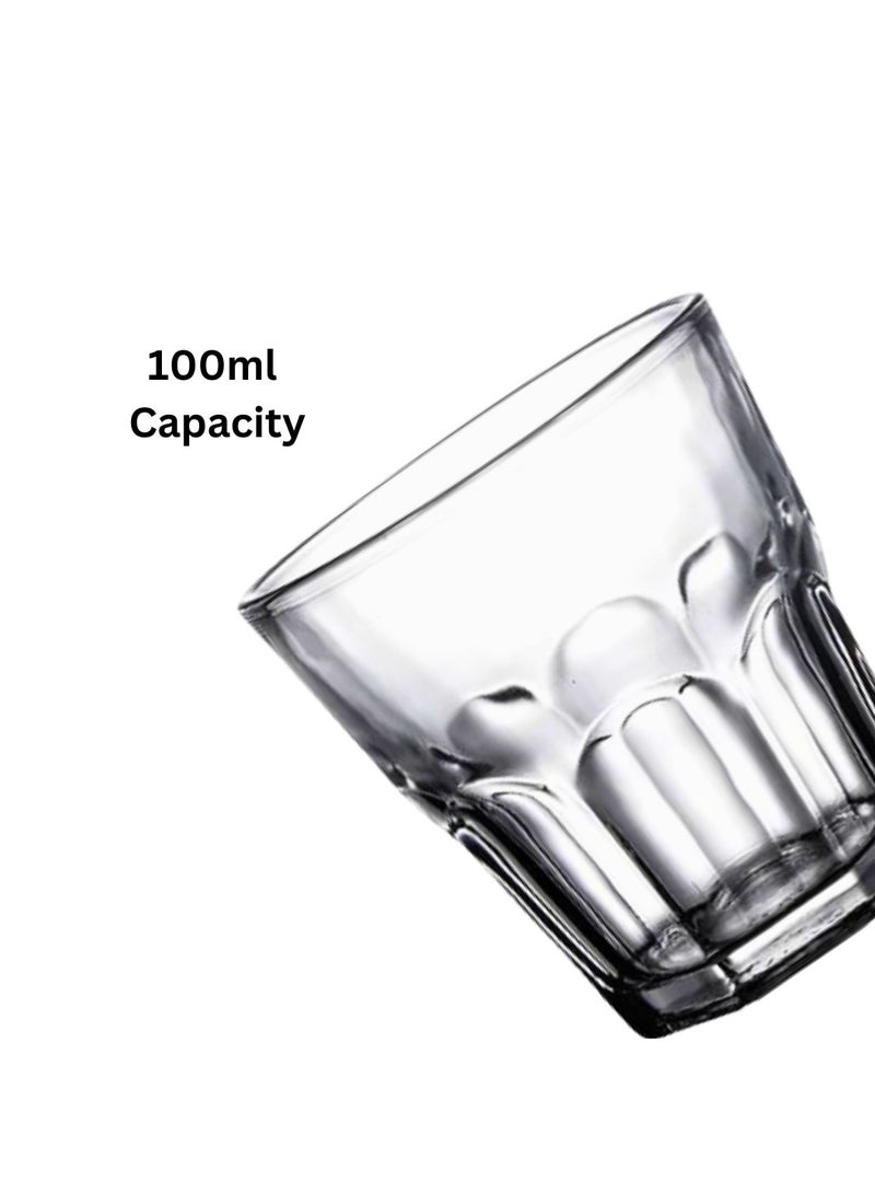 Liying Cortado Cups Set of 3 Clear Glass Cups 100ml for Coffee/Milk Insulated Shot Glasses Regular Espresso Accessories for CoffeeShop, Home, Kitchen and bar  - Image 2