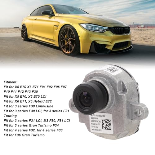 Depisuta Front Bumper Side View Backup Camera Compatible for X5 E70 X6 E71 F01 F02 F06 F07 F10 F11 F12 F13 F30 2010-2019, Right/Left Front Bumper Side View Camera, High Definition - Image 2