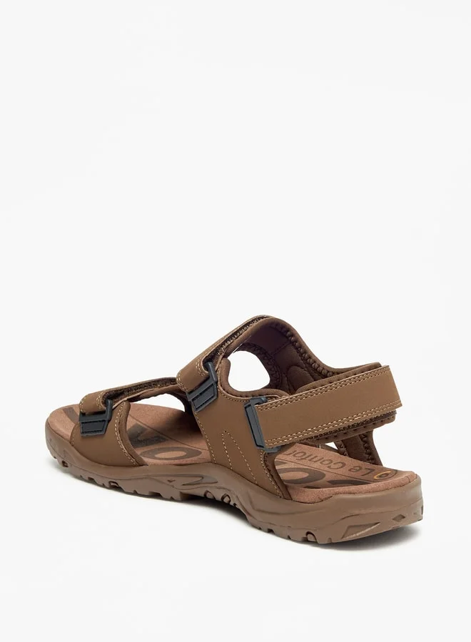 لو كونفورت Le Confort Logo Print Floaters with Hook and Loop Closure