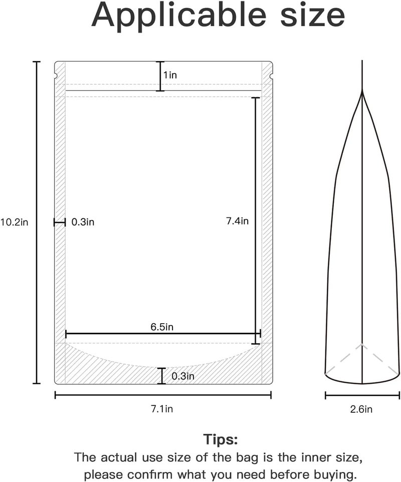 DNY Waterproof, Leakproof, Airtight Multi-Purpose Storage with Top Notch | Reusable Zip Lock Stand Up Pouches | Silver & Transparent (50, 1000 Grams) - Image 2