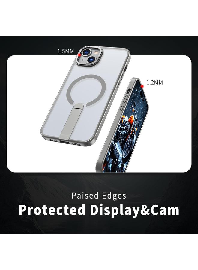 Zaboon Case For iPhone 12 mini Star Shine Series TPU + PC MagSafe Phone Case with Fold Holder - Image 4