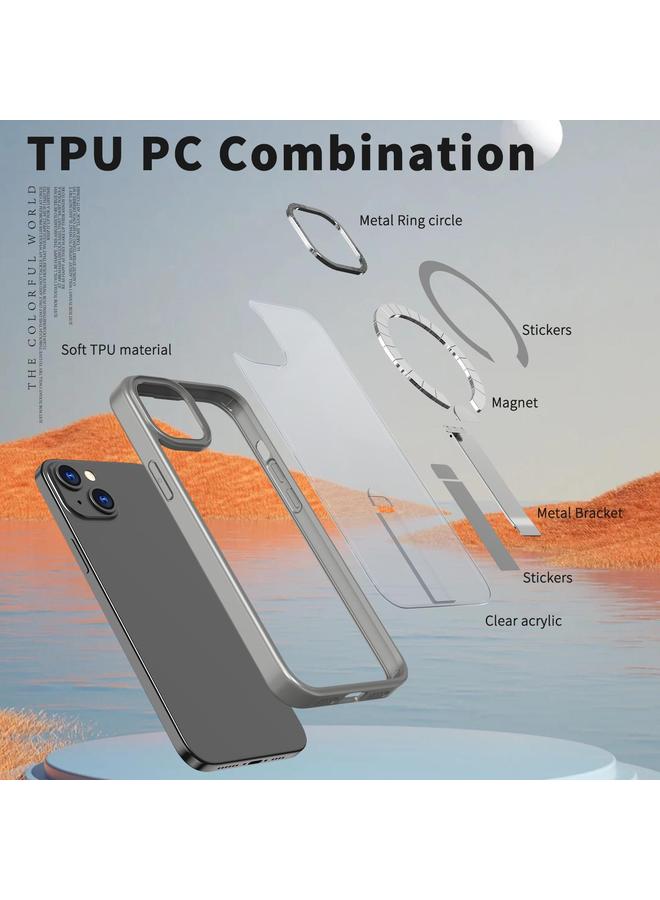 Zaboon Case For iPhone 12 mini Star Shine Series TPU + PC MagSafe Phone Case with Fold Holder - Image 5