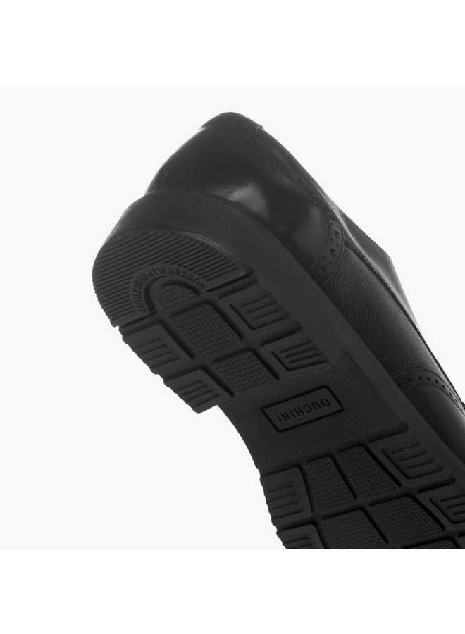 دوتشيني حذاء ديربي رجالي بنقوش مع رباط - Image 5