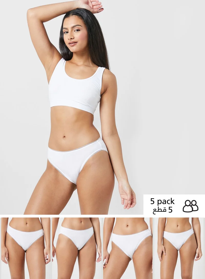 Marks & Spencer 5 Pack High Leg Brief