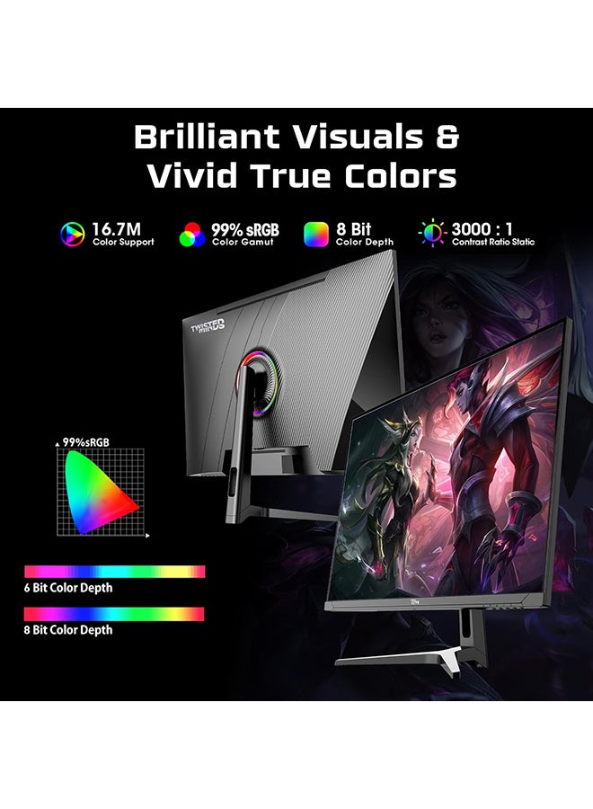 TWISTED MINDS Supreme Series FLAT 32" QHD - 240HZ 0.5MS Fast VA HDMI 2.1 Gaming Monitor Black - Image 2
