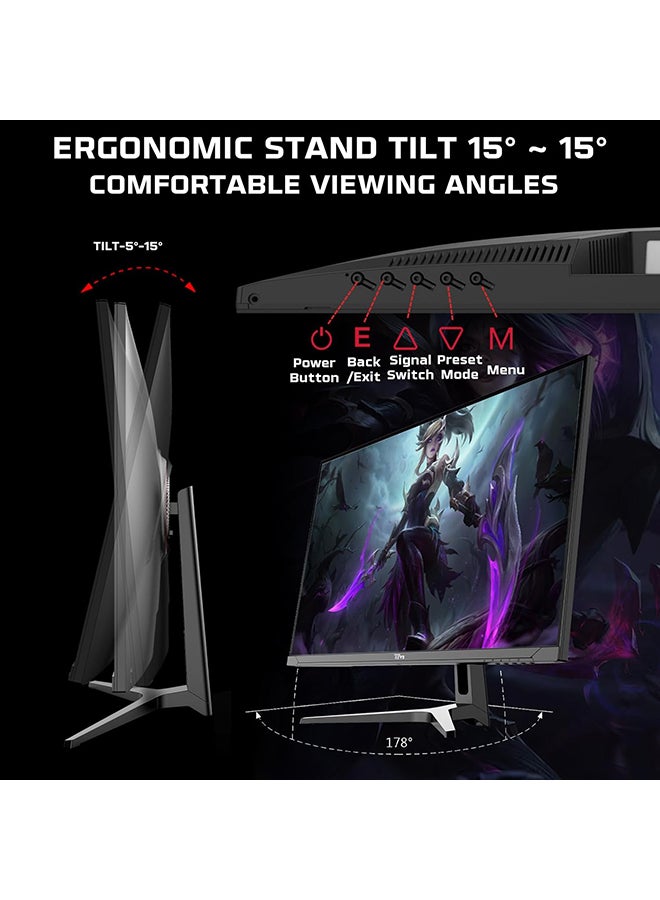 TWISTED MINDS Supreme Series FLAT 32" QHD - 240HZ 0.5MS Fast VA HDMI 2.1 Gaming Monitor Black - Image 3