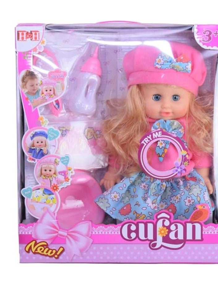 Pony Baby Doll Toy For Girls (Multi-Colored) Is A Suitable Gift For Children That Enables Them To Learn How To Change Clothes, Use The Toilet, And Make-Up (The Shape Of The Doll’S Clothes May Vary) - Image 1