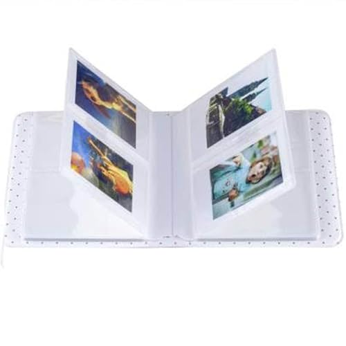 Stela 64 Pockets Photo Album & Name Card Album Compatible with Fuji Instax Mini 9/8/7s/25/50/70/90 Polaroid (Beige) - Image 4