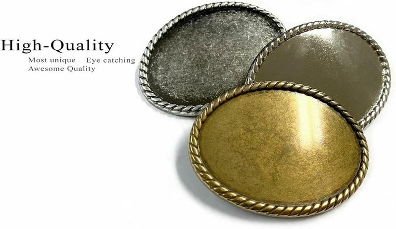 Belts.com Replacement Belt Buckle Vintage Blank Plain Belt Buckle Fits 1-1/2"(38mm) Belt Strap-Multi-Style Options - Image 4