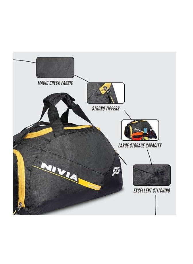 Nivia Black Sports Space Gym Bag |Bag for Men & Women| Carry Gym Accessories| Fitness Bag | Sports | Travel Bag| Sports Kit - Image 3