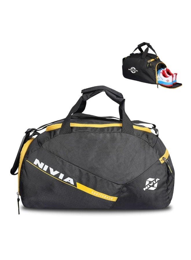 Nivia Black Sports Space Gym Bag |Bag for Men & Women| Carry Gym Accessories| Fitness Bag | Sports | Travel Bag| Sports Kit - Image 1
