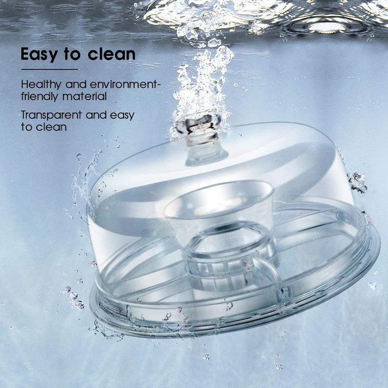 SAKAR Sales 6-in-1 Acrylic Cake Stand Cake Plate with Transparent Dome Multi-Function Serving Platter, Salad & Punch Bowl (Pack of 1). - Image 5