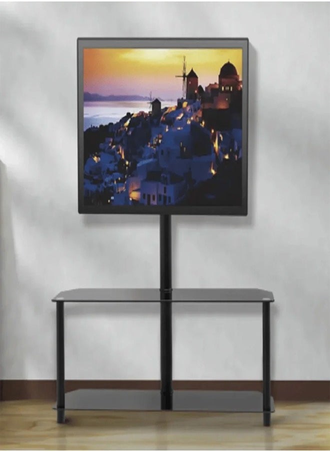 Skill Tech SH 124FS TV Floor Stand for 32–65 Inch Screens, VESA 600x400, Max Load 40kg – Adjustable TV Stand with Strong Base  Black  - Image 2