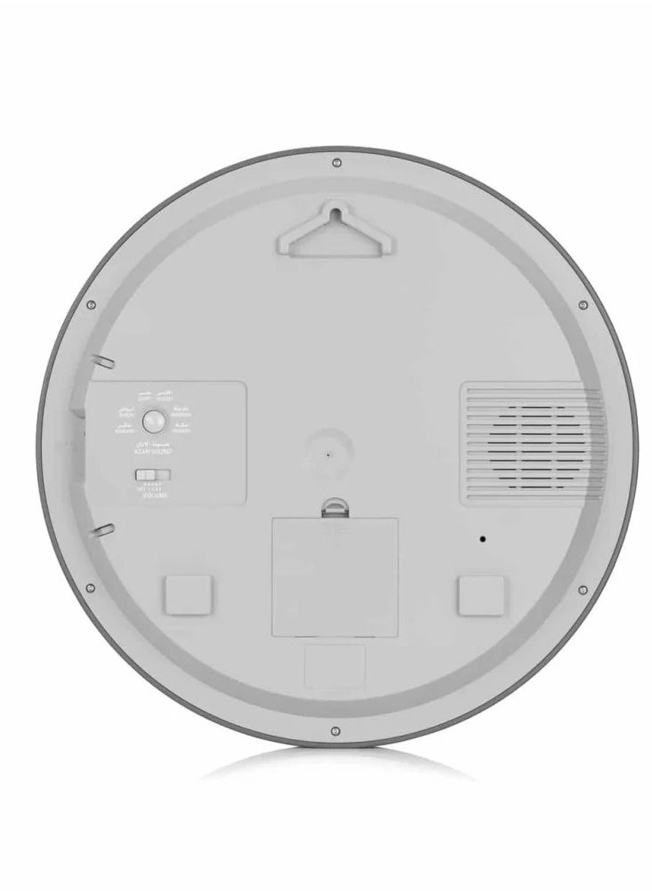 Alfajr - Al Fajr Medina Mosque Wall Clock with Hands and Screen to Display Prayer Time and Date CR-23M - Image 1
