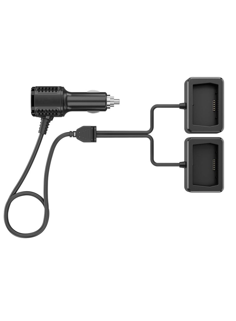 2 in 1 Battery Car Charger for DJI Mini 3 Pro Drone Quick Charge Adapter for Batteries and Remote Controller Support Batteries and Remote Controller Charging Together for DJI Mini 3 Pro Drone - Image 1