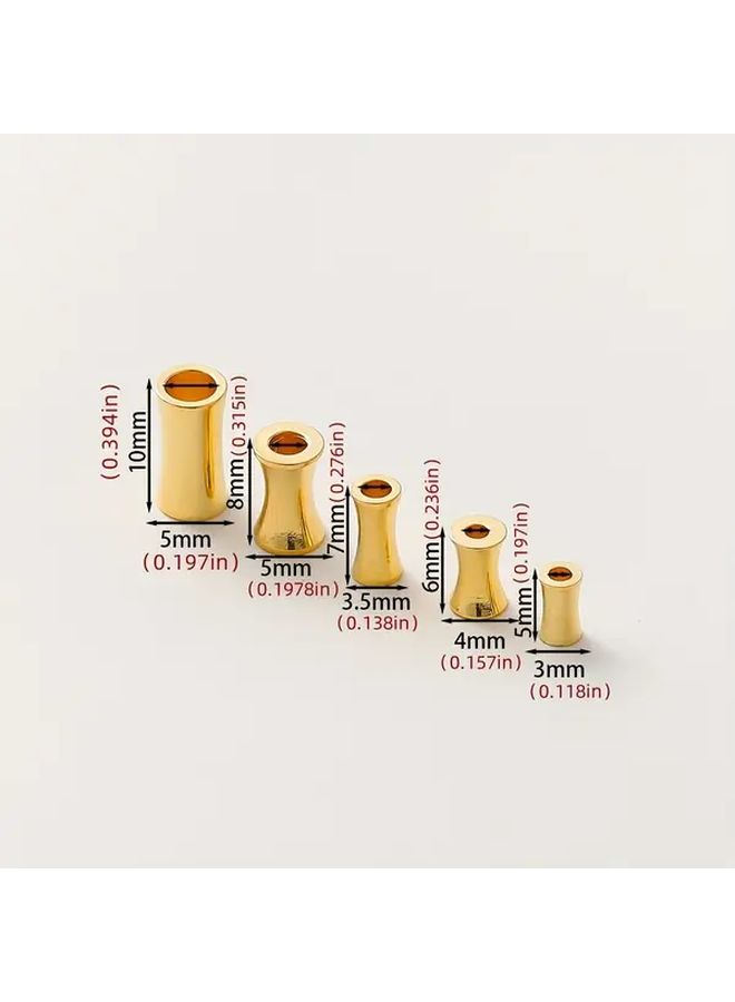 20 Pcs Rose Gold Plated Brass Spacer Beads 3 5x7mm Cylindrical Bracelet Jewelry Accessories - Image 4