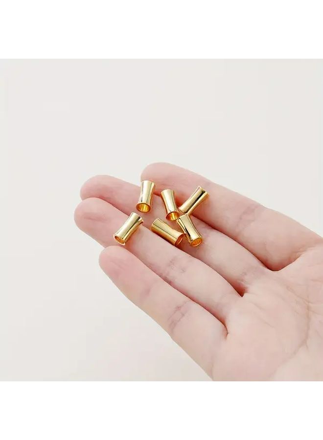 20 Pcs Rose Gold Plated Brass Spacer Beads 3 5x7mm Cylindrical Bracelet Jewelry Accessories - Image 5