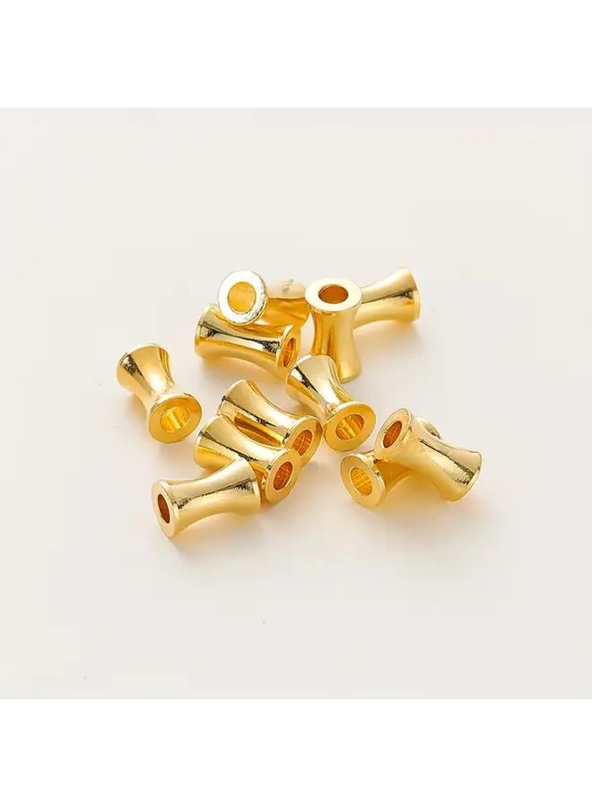 20 Pcs Rose Gold Plated Brass Spacer Beads 3 5x7mm Cylindrical Bracelet Jewelry Accessories - Image 3