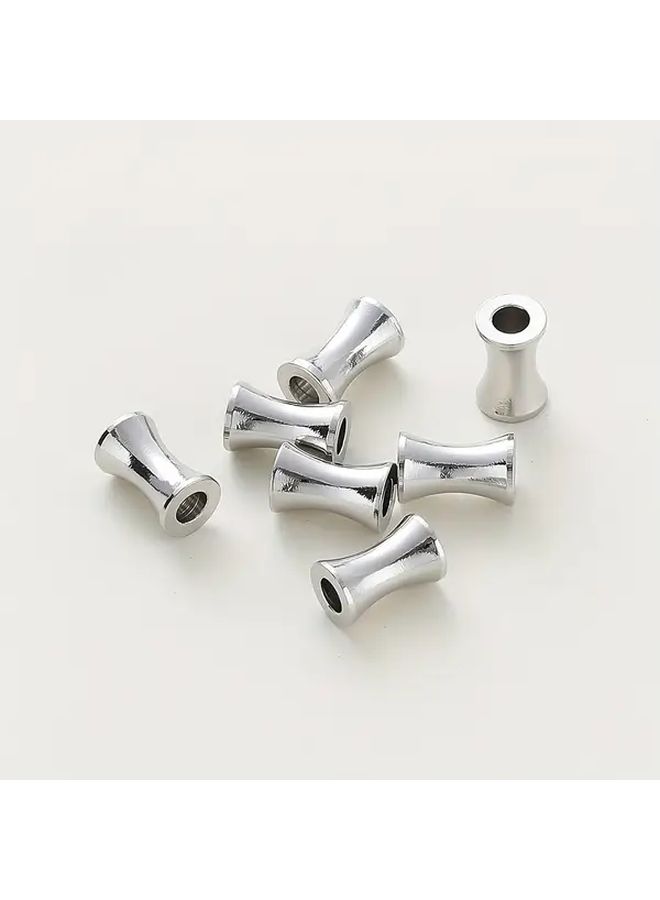 20 Pcs Rose Gold Plated Brass Spacer Beads 3 5x7mm Cylindrical Bracelet Jewelry Accessories - Image 2