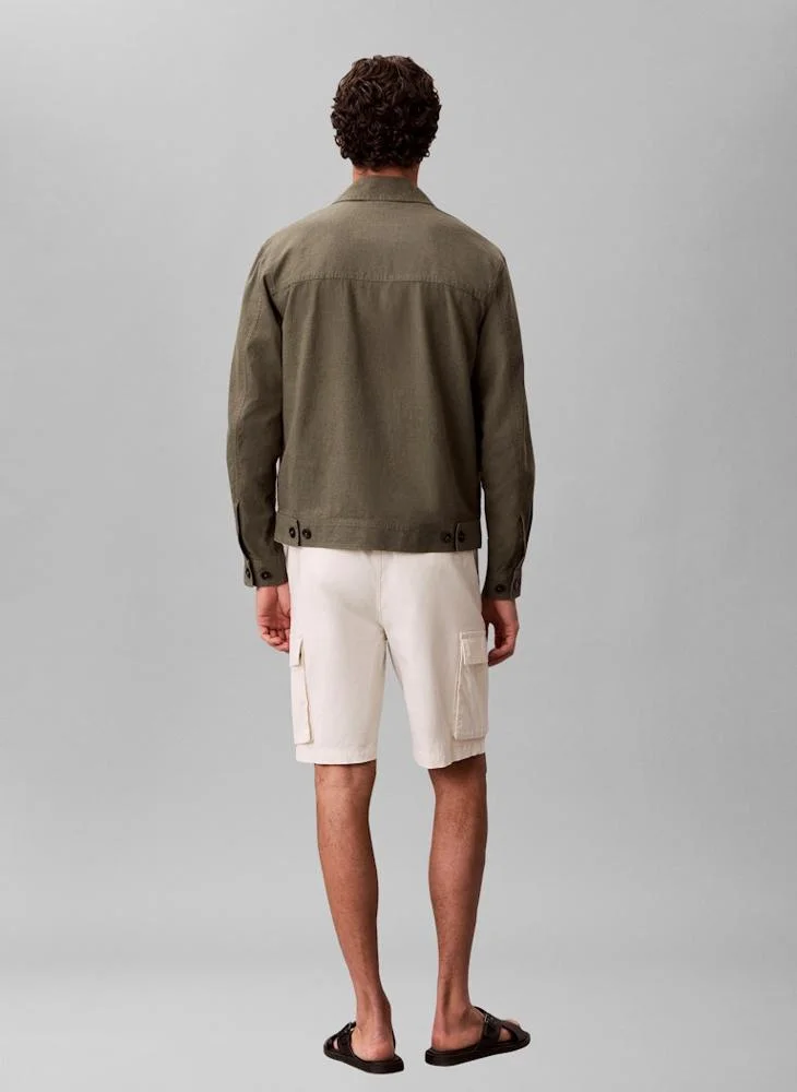 Calvin Klein Jeans Cotton Twill Cargo Shorts