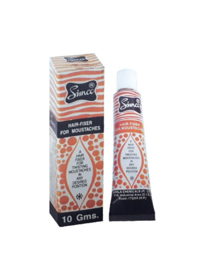 Simco Black Hair Fixer for Moustache - Pack of 10