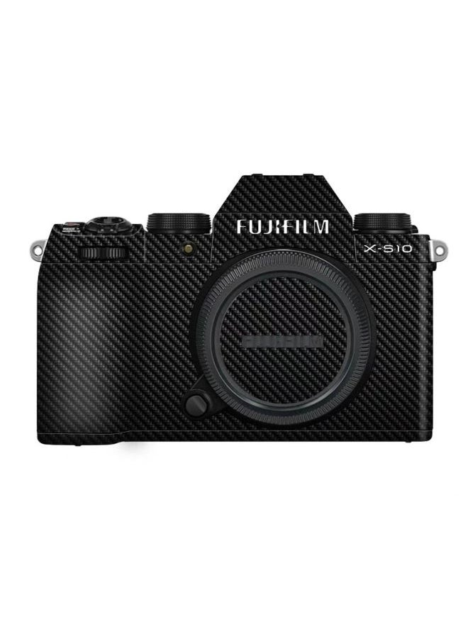ماركة غير محددة - مناسب لفيلم حماية الكاميرا Fuji X-S10 ملصق ملون XS10، طبقة لاصقة متغيرة اللون، لون الجلد اللاصق: دائرة سوداء - Image 1