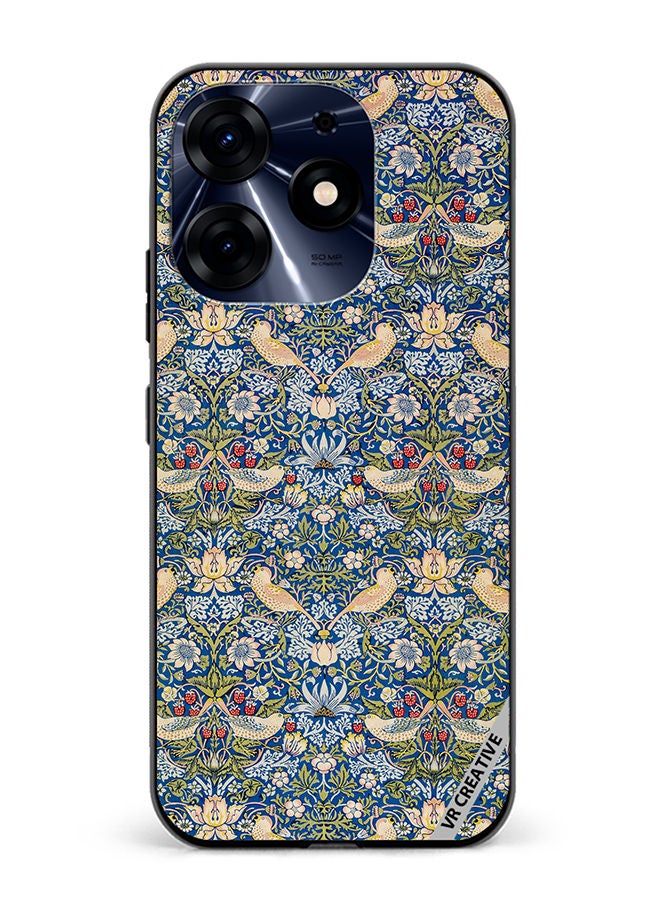 VR CREATIVE Protective Case Cover For Tecno Spark 10 Pro Splash Flower Design Multicolour - Image 1