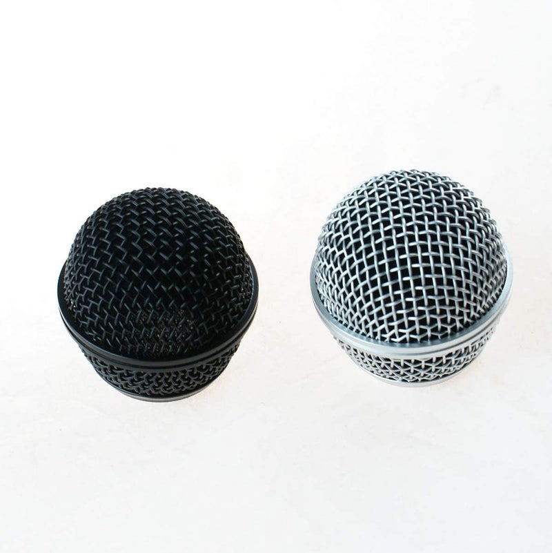 mLaval 2x Mesh Microphone Grille For Shure SM58 565SD LC Microphone (1 Black and 1 Original) - Image 1