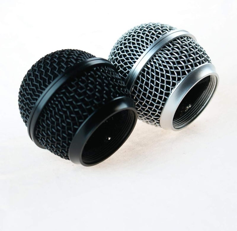 mLaval 2x Mesh Microphone Grille For Shure SM58 565SD LC Microphone (1 Black and 1 Original) - Image 2