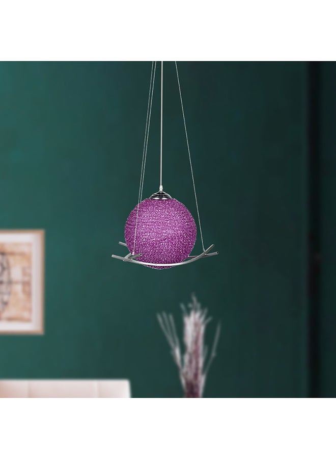 El Rawda Lighting Dcorative Ceiling Lamp | modern decorative LED E27 pendant light ceiling lamp hanging | suitable for any room | Color: Mauve | Size: 70x45 cm