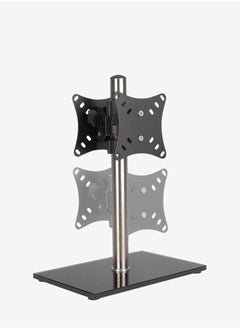 XiuWoo 12-32 Inch Universal Flat Base Touch Screen 360° Rotating Folding Lift Adjustment Dual Screen Base Desktop Computer Stand LCD Monitor Stand TV Stand 15°  - Image 2