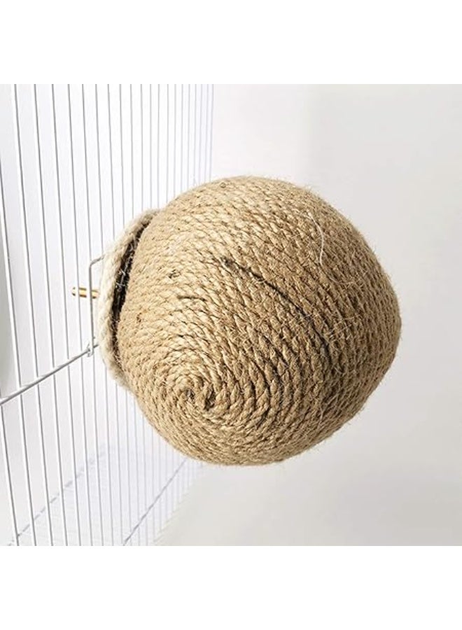 عش تربية الطيور مصنوع من حبل منسوج من صدف جوز الهند لببغاء البادجي والباراكيت والكونور والكناري وطيور الحب - Image 3