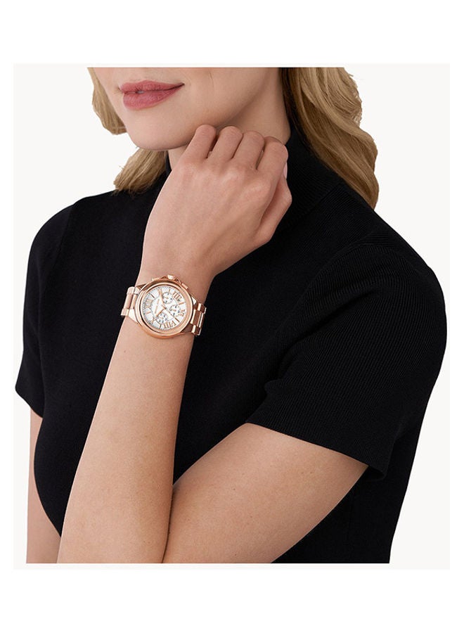 Michael Kors Women Stainless Steel Chronograph Wrist Watch MK7271 - Image 4