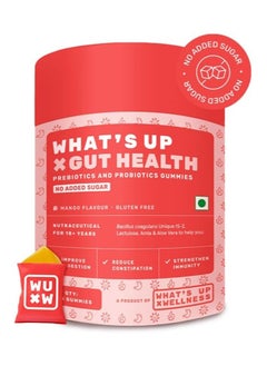 What 's Up What’s Up Gut Health Supplements Gummies Prebiotics & Probiotics Supplement- 30 Days (Pack Of 1)  - Image 1