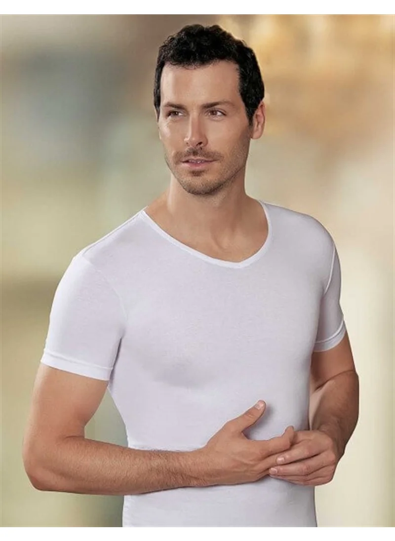 Gümüş Silver 4051 Short Sleeve V Neck Men's Undershirt