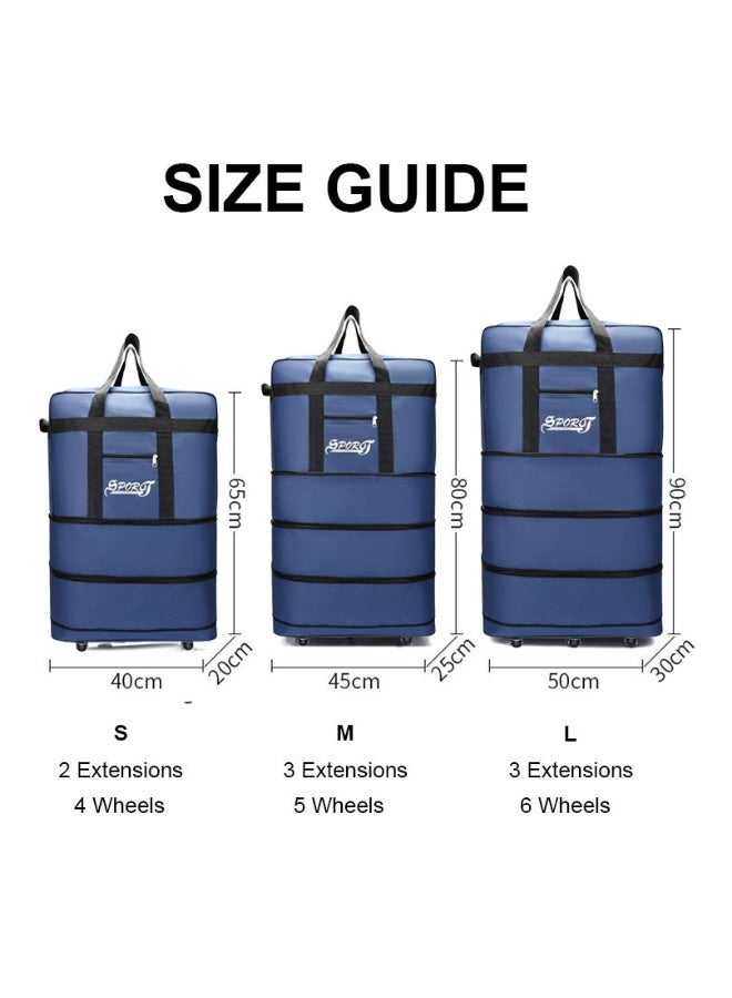 SPORT Expandable Extra Large Travel Oxford Duffel Luggage Bag with Spinner Wheels Waterproof Lightweight Traveling Foldable Suitcas - Image 2