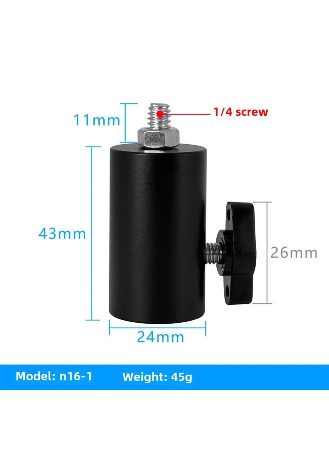 Generic 1/4 Photographic Lamp Holder Adapter Tripod Adapter Photographic Equipment Accessories Lamp Holder Tripod Sleeve Connector-Body Color:N16-1  - Image 1