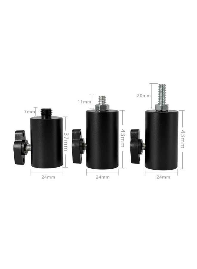 Generic 1/4 Photographic Lamp Holder Adapter Tripod Adapter Photographic Equipment Accessories Lamp Holder Tripod Sleeve Connector-Body Color:N16-1  - Image 3