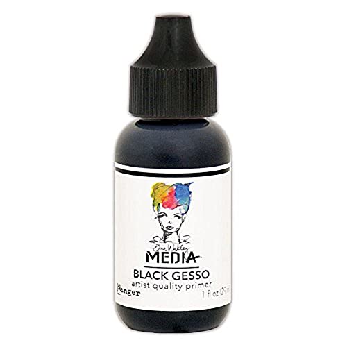 Ranger Dina Wakley Media Black Gesso, Synthetic Material, 3.1 x 3.1 x 8.5 cm - Image 4